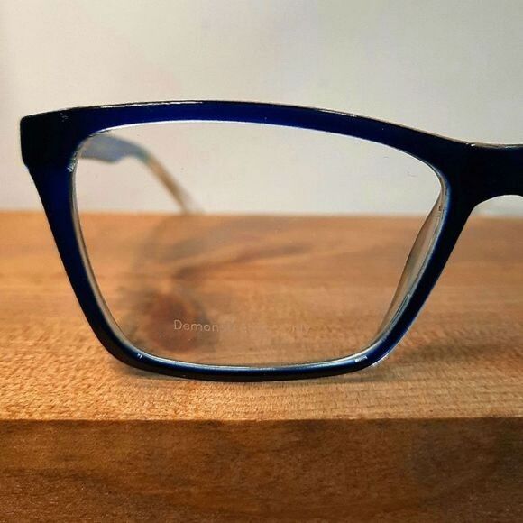 NEW prescription-ready eyeglass frame blue/clear, lightweight glasses, 53-15-140 - Picture 4 of 6